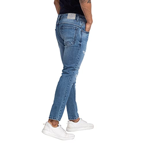 Image of Spykar Men's Mid Rise Regular Fit Jeans