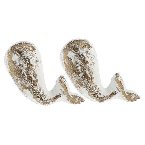 OUNONA 2 Piezas Tiradores de Muebles de Hierro Fundido Estilo Marino Pomos Blancos para Armarios Resistentes y Decorativos para Hogar