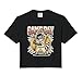 Funny Trash Panda Softball Game Day Raccoon Batter Comfort Colors Crop Top