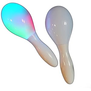 The Glowhouse 2 x Light Up LED Light Up Maracas Multi Colour Sensory Toy