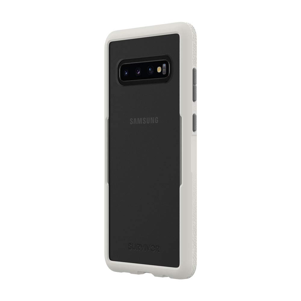 Griffin Technology Survivor Endurance Case Compatible with Galaxy S10+ (Light Gray/Gray)