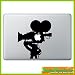 Produktbild Hochwertiger "Kamera Filmkamera" Aufkleber Sticker für Macbook 60 Farben zur Auswahl Air 11 13, Macbook skin 13, 15, 17 Zoll inch Apple Notebook Aufkleber ohne Hintergrund Tattoo Vinyl PEGATINA Apple Mac Skin