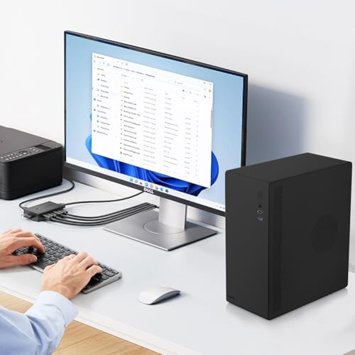 Boîtier MATX Mini PC ITX Iesooy pour ordinateur de bureau compact