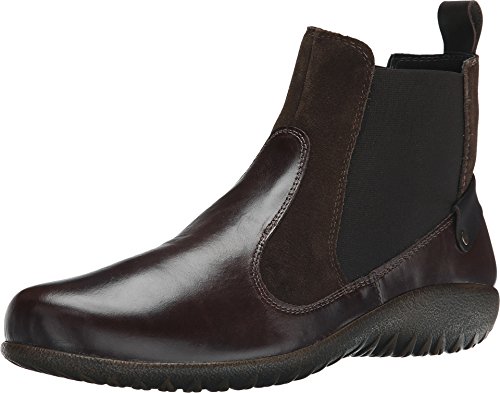 NAOT Women's Konini Chelsea Boot,Walnut Leather/Hash Suede/French Roast Leather,, 8