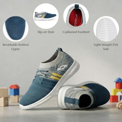 Image of TRASE Kids Sports Shoes for Boys | Lightweight Comfortable Running & Walking Shoes with Anti-Skid Sole