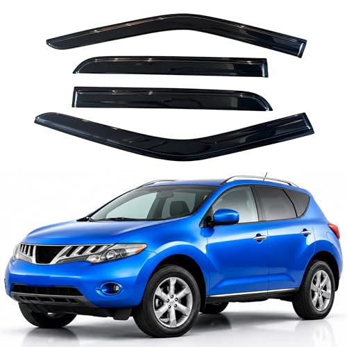 Image of IG Window Visors Fit for 2009-2014 Nissan Murano, Out-Channel Rain Guards Vent Wind Deflectors 4PC, Car Accessories for 09-14 Murano