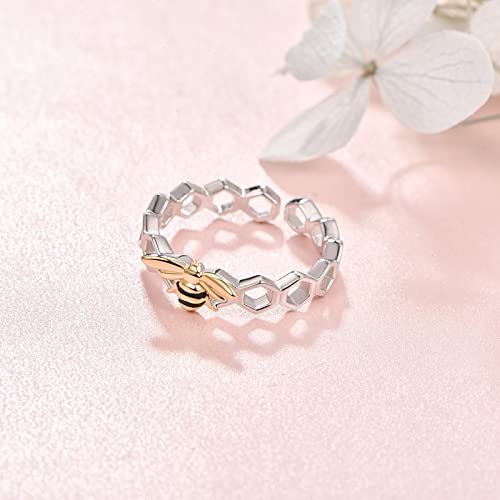 Bague réglable en argent résolvant le problème de taille femme