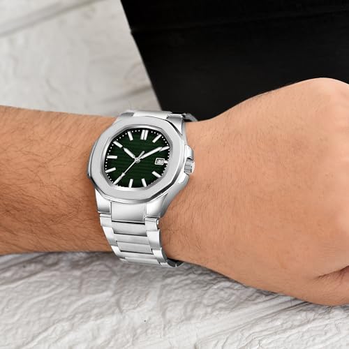 Image of Acnos 7 Colours Plain Dial Quartz Analog Day & Date Calendar Quartz Analog Business Watch