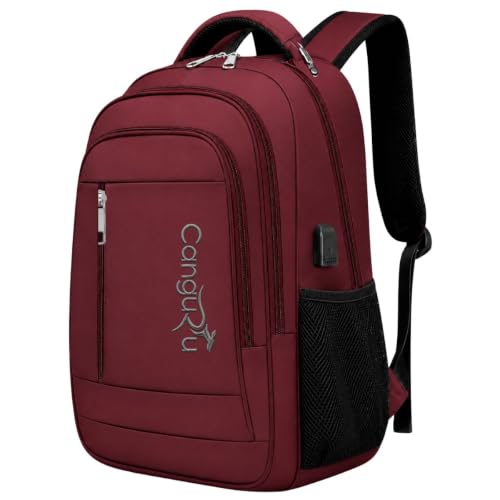 Mochila Notebook Canguru Masculina Feminina Executiva Resistente Dia Dia Faculdade Trabalho (Vermelho)