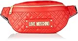 moschino gürtel damen Verstellbarer Gürtel mit Jacquard-Logo und Gabelverschluss