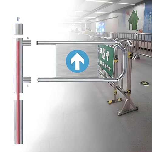 Puerta de seguridad de cierre automático con resorte para almacenes, parques, parques infantiles, seguridad para zonas de alto tráfico