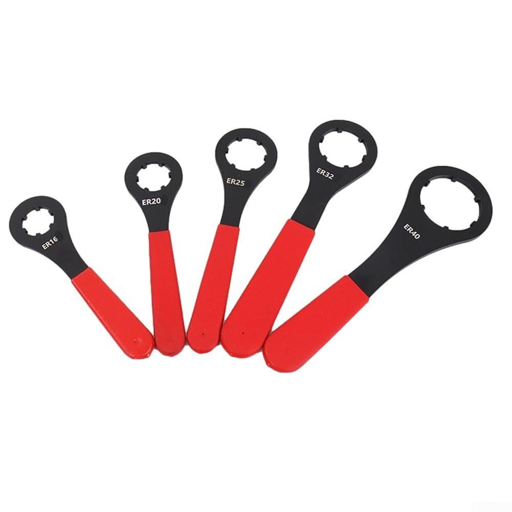Yhenlovtt Chiave CNC ER-O, ER16, ER20, ER25, ER32, ER40, Acciaio, Rosso Nero