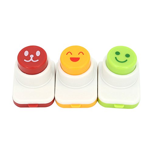 Mojyetli Diy Sushi Tool, 3Pcs Smile Face Laver Seaweed Nori Punch Embossing Device Rice Ball Onigiri Mould