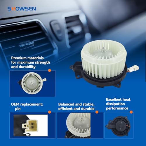 Image of SHOWSEN 700369 HVAC AC Heater Blower Motor with Fan for 16-23 Toyota Tacoma