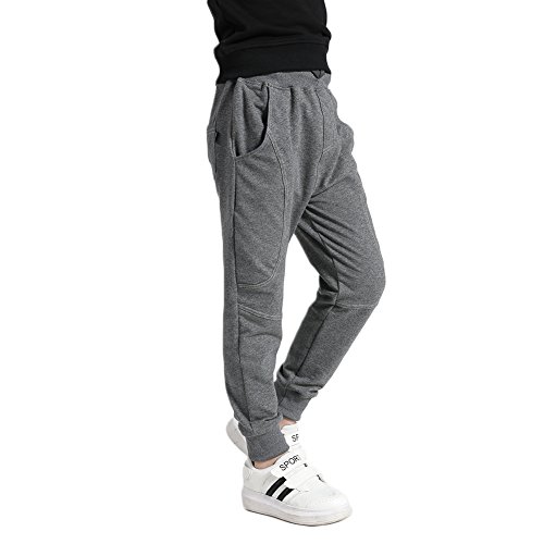 KISBINI Big Boys Cotton Sport Pant Athletic Sweatpant for Kids Children3