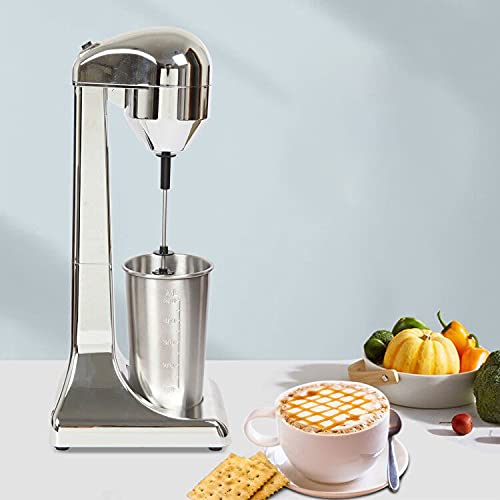 Gdrasuya10 Milk Shaker Machine, Stainless Steel Electric Milk Shaker Drink Smoothie Mixer 23000rpm/min