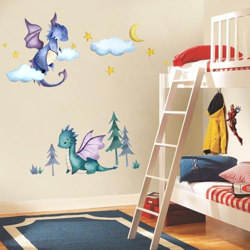 Vinilos Decorativos Dragones para Niños 2 Piezas miniatura 3