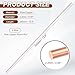 PATIKIL 2Pcs 99.99% Pure Copper Round Rod, 2.2mm / 0.09
