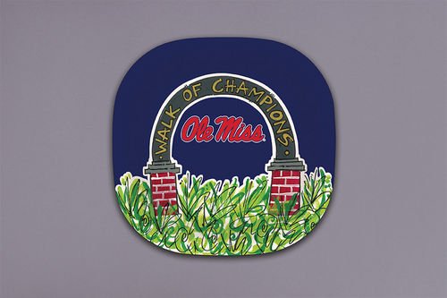 Ole Miss Melamine Plate