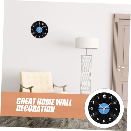 Reloj de pared invertido de vinilo Levemolo de vidrio 4