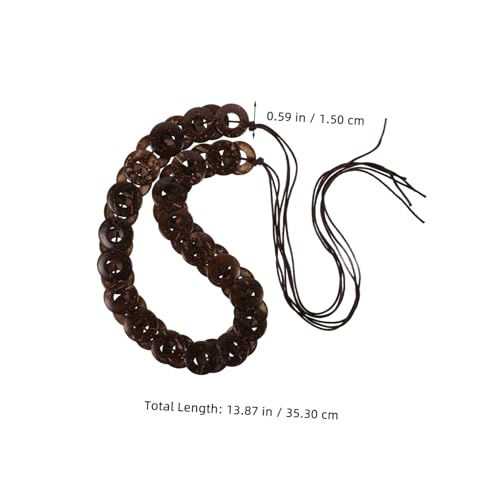 Homoyoyo Fashionable Handwoven Coconut Shell Waist Belt Vintage Style Belt for Women for Dresses Casual Outfits and Unique Fashion Statement2