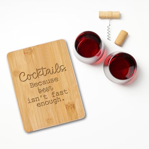 Tabla de cortar Love, Georgie de bambú rectangular de 15.24 x 20.32 cm, diseño con rayas miniatura 4