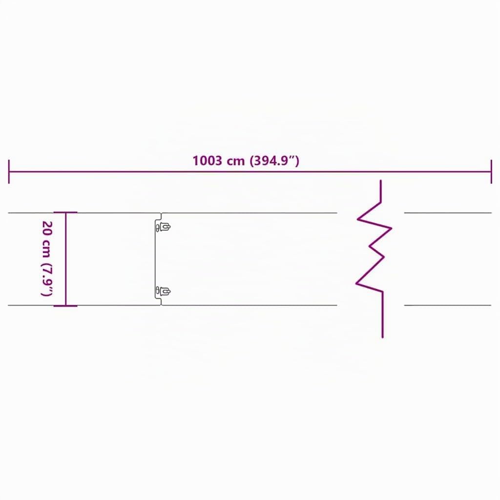 vidaXL Bordure per Prato 10 pz 20x103 cm Flessibili in Acciaio Corten, Bordi per Giardini, Bordi per aiuole da Giardino, Bordi per paesaggi