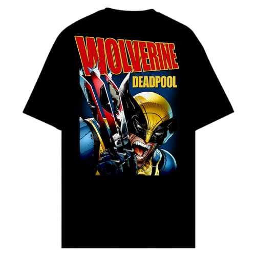 Marvel Deadpool Wolverine Magazine Front Back T-Shirt3