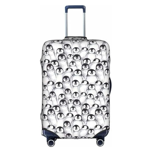 Housse pingouins mignons lavable en polyester blanc XL pour protection domestique