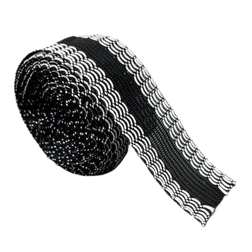 ZUGLQYSX Cinta termoadhesiva autoadhesiva de 1-10 m for dobladillos pantalones vaqueros. Ideal for acortar el largo, reparar prendas vestir y coser(Black,5.0m 2pcs)