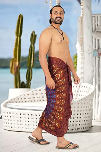 LA LEELA Men's Pareo Swim Wraps Bath Sarong Beach4