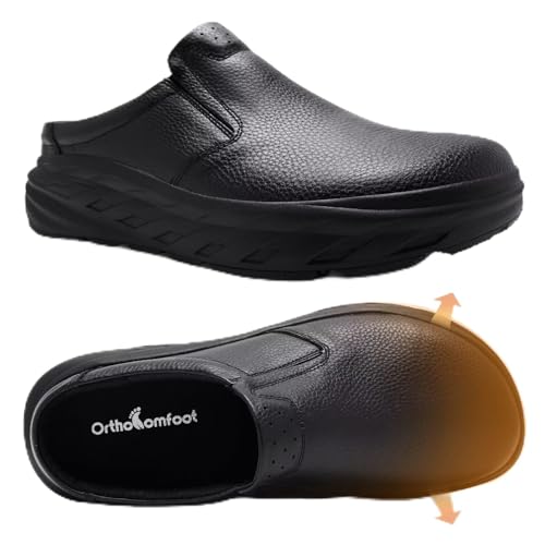 Men's Orthopedic Extra Wide Toe Box Diabetic Leather Dress...