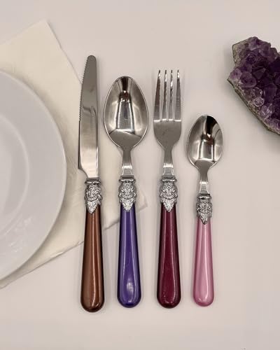 Image of Gypsy Color Gala Mix & Match Stainless Steel Flatware Collection, Set of 16