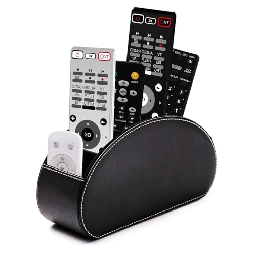 Conservazione efficiente: questo organizer da scrivania ha le dimensioni di 8,46 x 2,95 x 4,72 pollici, offre quindi molto spazio e si adatta alla maggior parte dei telecomandi. Con questo organizer per telecomando TV puoi dire addio alla ricerca quotidiana del telecomando. Serve anche come organizer per penne e foglietti per appunti per creare ordine sulla scrivania