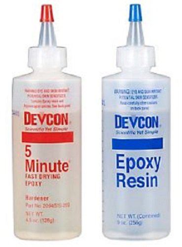 Devcon 5-Minute Fast-Drying Clear Epoxy, 9 oz.