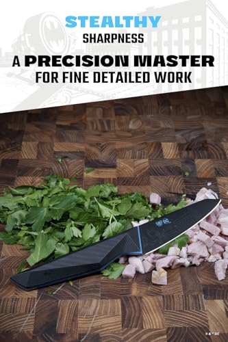 Dalstrong Knife Set - 2 Piece - BATMAN™ Shadow Black Edition - 8" Chef Knife 3.75" Paring Knife - High Carbon 7Cr17MoV Steel - Black Titanium Kitchen Knife - Collection Item - G10 Handle - Sheath