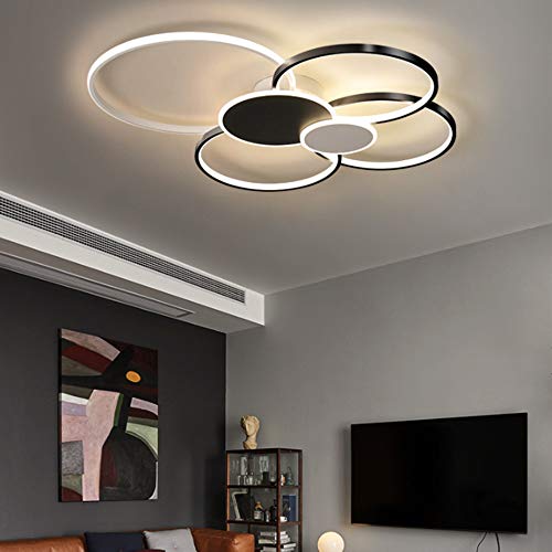 Lumière variable de 3000K à 6000K pour ce plafonnier LED télécommandé géométrique - 5