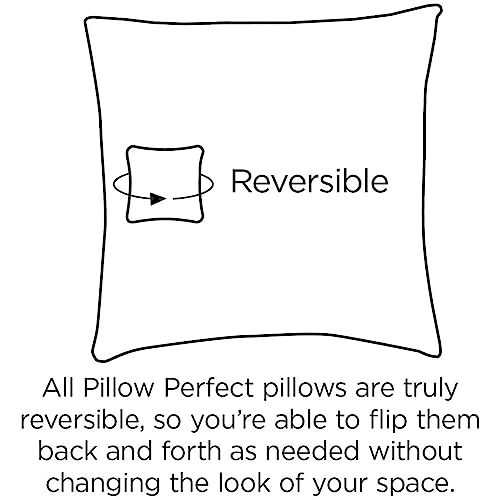 Pillow Perfect 496726 Pompeii Solid Indoor/Outdoor Wicker Patio Seat Cushion Reversible thumb #4