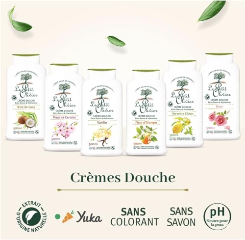 Crème Douche Extra Douce Verveine Citron Le Petit Olivier Le Flacon De 500ml - vue 5