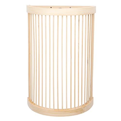 Lámpara de pared de bambú tejida moderna y aplique interior color beige