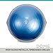 BOSU Pro Balance Trainer, Half-Ball Training Equipment, 350 lb Capacity - Stability Exercise Tool with Non-Slip Base, Includes Hand Pump