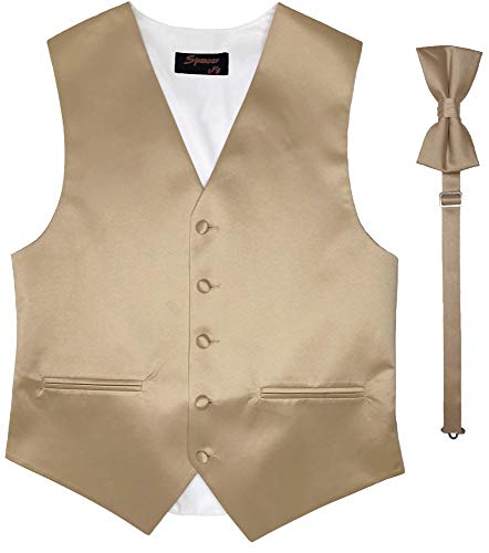 Spencer J's Men's Vest & Bow Tie Set