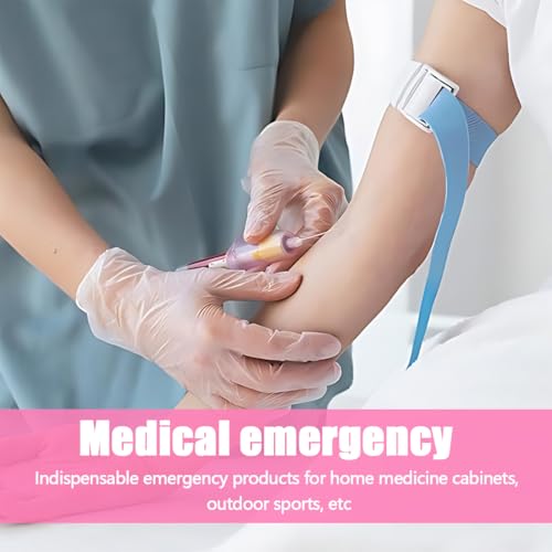 Stauschlauch, 6 stück Stauschlauch, Hochflexibel Tourniquet, Venenstauer für Outdoor-Sportarten,mit schneller und langsamer Schnalle für Krankenschwestern, Hebammen, Sanitäter, Phlebotomiker, Ärzte