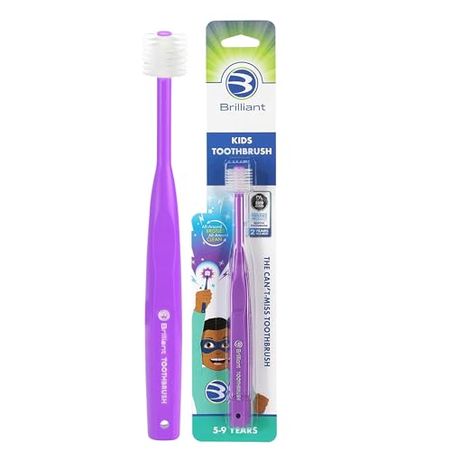 Brosse à dents 360 Violet Baby Buddy pour l'apprentissage du brossage de bébé