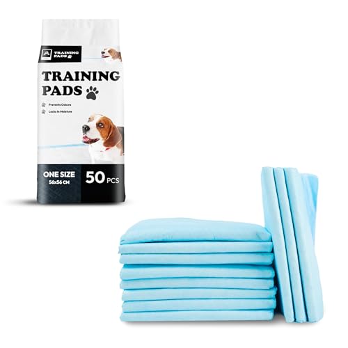Aspect 50pk Puppy Mats for Dogs, Pet and Puppy Training Pads, Water Proof Dog Pee Pad-6 Layers of Protection 560mm x 560mm