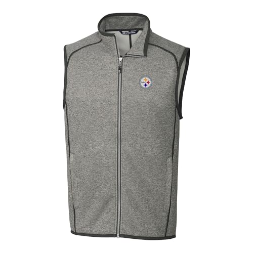 Cutter & Buck Men's NFL Big & Tall Mainsail Sweater Knit Fleece Full-Zip Vest2