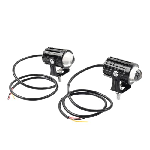 Bacar 2 Pcs Fog Lamp Driving Spot Light Hi-Lo Beam Headlight White For motorcycles/dirt bike/trucks/SUVs/UTV/ATV, cars, etc.