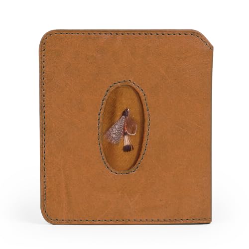 Image of ROGUE WALLET Angler Front Pocket Wallet for Men - Slim, Compact Leather Card Holder with ID Window - Minimalist Front-Pocket Wallet for Cash, Cards & Travel Essentials (Tan)