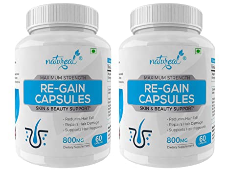 See full amazon price history chart for Natureal Regain 800 mg Herbal Capsules for Prevent Hair Loss and Improve hair health - 120 Capsules (Pack of 2) Natureal Regain 800 mg Herbal Capsules for Prevent Hair Loss and Improve hair health - 120 Capsules (Pack of 2) (B08W9BQBQN) Amazon Price History, Amazon Price Tracker