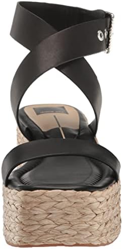 Dolce Vita Women's Cannes Heeled Sandal, Black Leather, 9 | Image 1